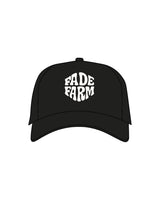 The Foam Trucker - Black - FadeFarm - Center Crown Stacked - Printed - Natural