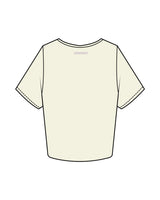 The Crop Tee - Butter - ZENERGY CYCLING - Left Chest & Back Neckline - Printed - Lilac