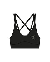 The Strappy Bra - Black - Onyx & Ivory - Left Chest & Center Back - Printed - Off White