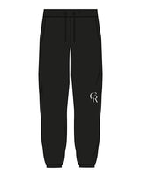 The Mens Classic Sweatpants - Black - Core Reform - Left Leg "CR" - Printed - White