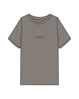 The Womens Heavyweight Tee - Washed Gray - Aesthetics Injector - Center Chest " ARNICA " - Tone on Tone