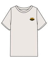 The Mens Heavyweight Tee - Washed Bone - ML Contracting LLC - Left Chest & Back Image - Printed - Full Color