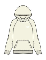 The Mens Hoodie - Butter - Golden Hour - Left Chest & Back Stacked - Printed - White