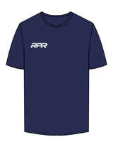 The Mens Tee - Cobalt - Reiner Pump Systems - Right Chest & Back Stacked - Printed - White