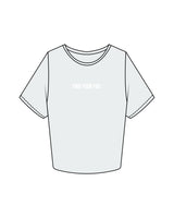 The Crop Tee - Seafoam - Ignite Barre & Fitness - Center Chest & Back Round - Printed - White