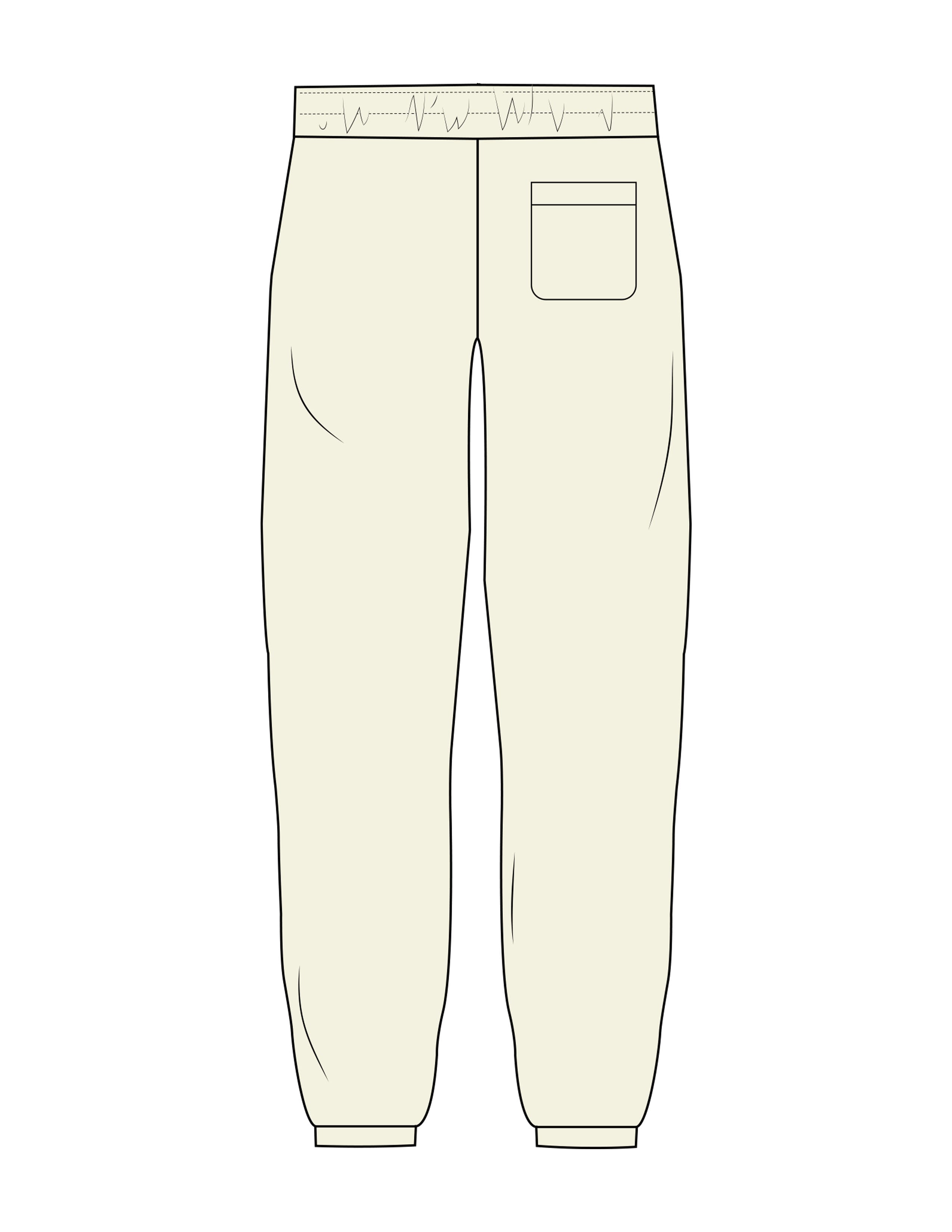 The Womens Sweatpants - Butter - Sense Pilates - Left Leg Stacked - Embroidered - Green