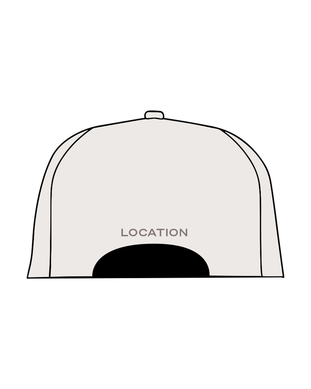 The Canvas Cap - Bone - Training Club - Center Crown Stacked & Center - Embroidered - Mushroom