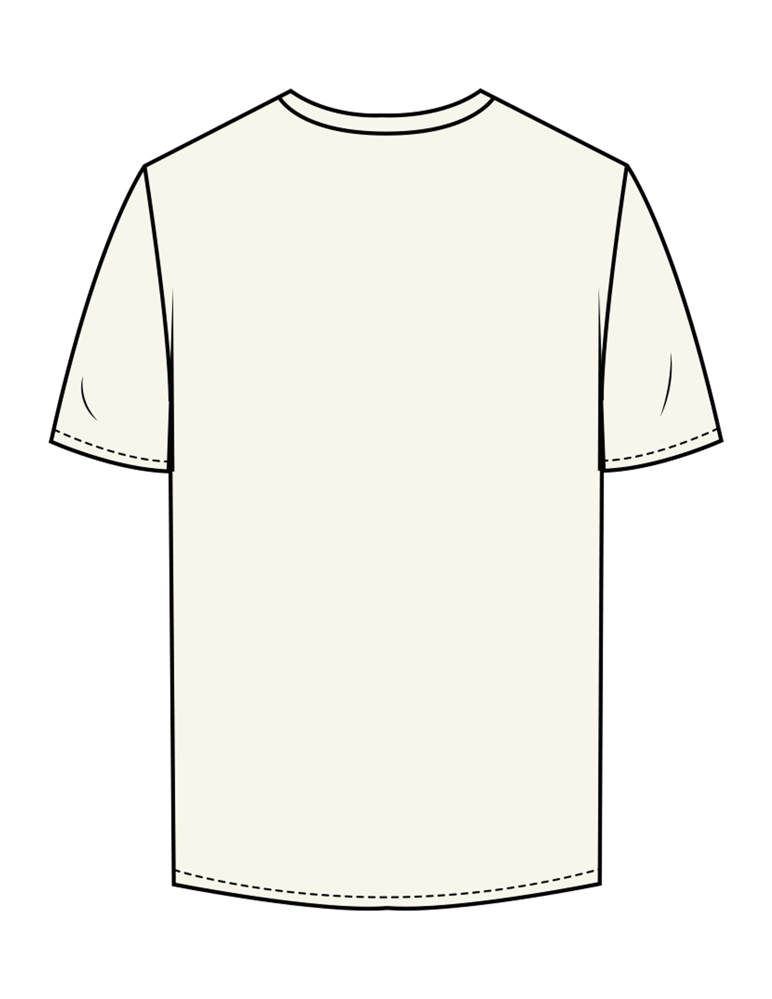 The Mens Tee - Off White - Fine Core Pilates - Center Chest Stacked - Printed - Black