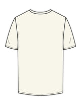 The Mens Tee - Off White - Fine Core Pilates - Center Chest Stacked - Printed - Black