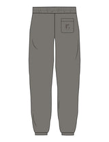 The Mens Sweatpants - Washed Gray - RPCS - Back Pocket - Printed - Tone on Tone