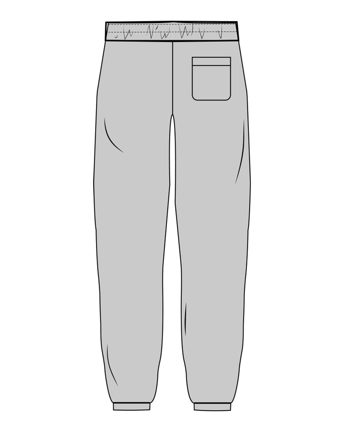 The Mens Sweatpants - Storm - HiLo - Left Leg Bottom - Printed - Charcoal