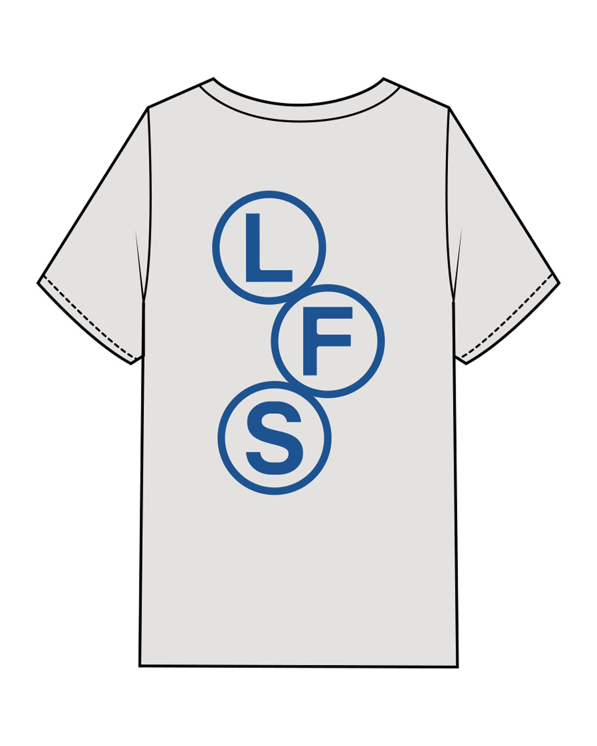 The Mens Heavyweight Tee - Washed Bone - Lagree Fit Studio - Left Chest - Back Center - Printed - Blue