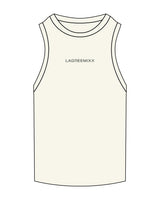 The Ribbed Full Length Tank - Off White - LagreeMixx - Center Chest - Embroidered - Eucalyptus