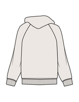 The Mens Hoodie - Bone - Lucky Penny - Center Chest - Embroidered - Tone on Tone