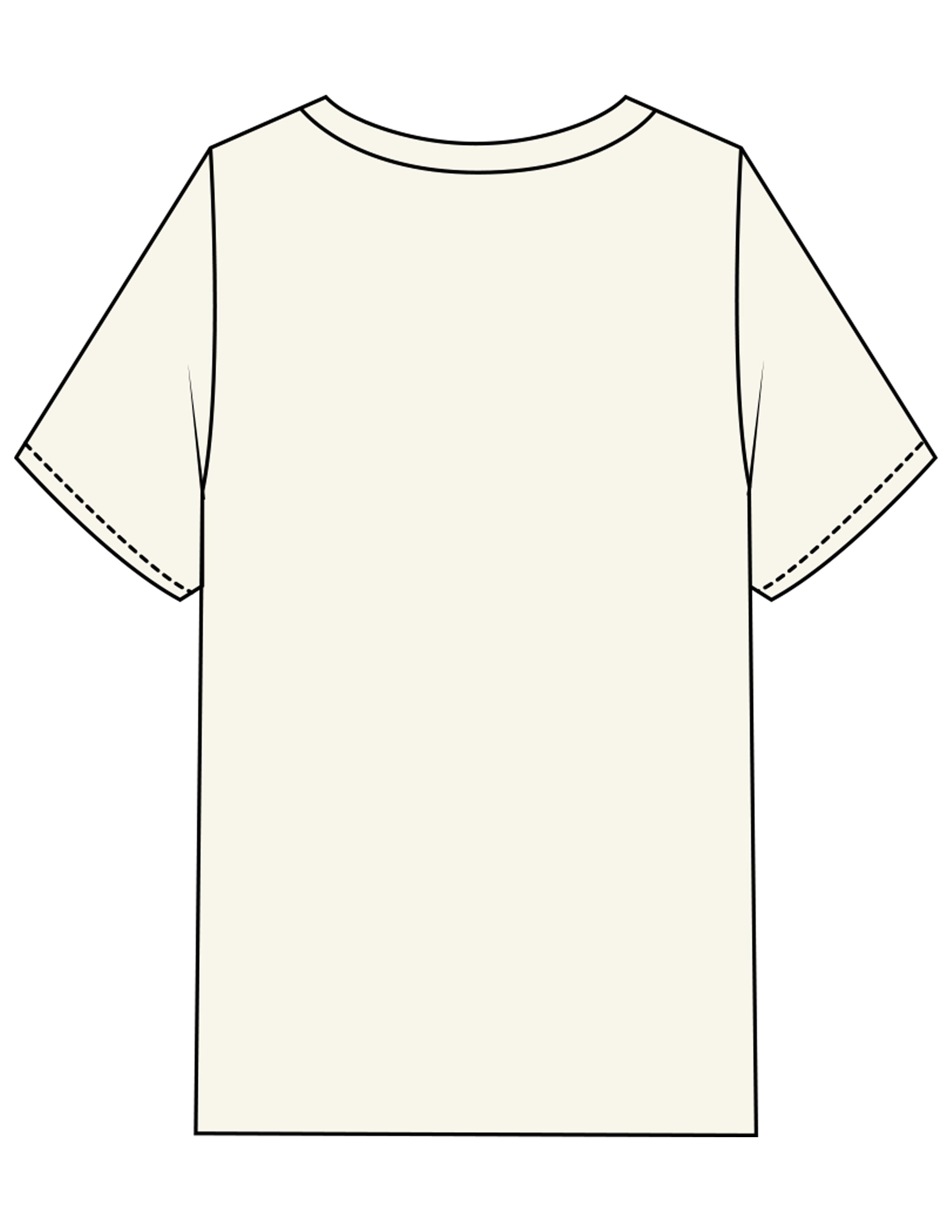 The Womens Heavyweight Tee - Off White - New Mom School - Center Chest Stacked - Printed - Black