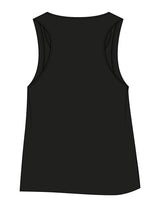 The Crop Tank - Black - Rush Cycle Studio - Center Chest Stacked - Printed - Full Color