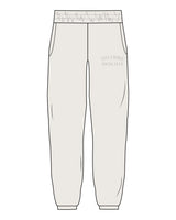 The Womens Sweatpants - Bone - Viva Lagree - Left Leg Pocket - Tone on Tone