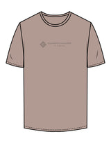 The Mens Tee - Mushroom - Game Changer - Chest Stacked - Printed - Taupe