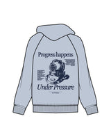 The Womens Hoodie - Powder - MD Hyperbaric - Left Chest & Back Illustration - Printed - Navy