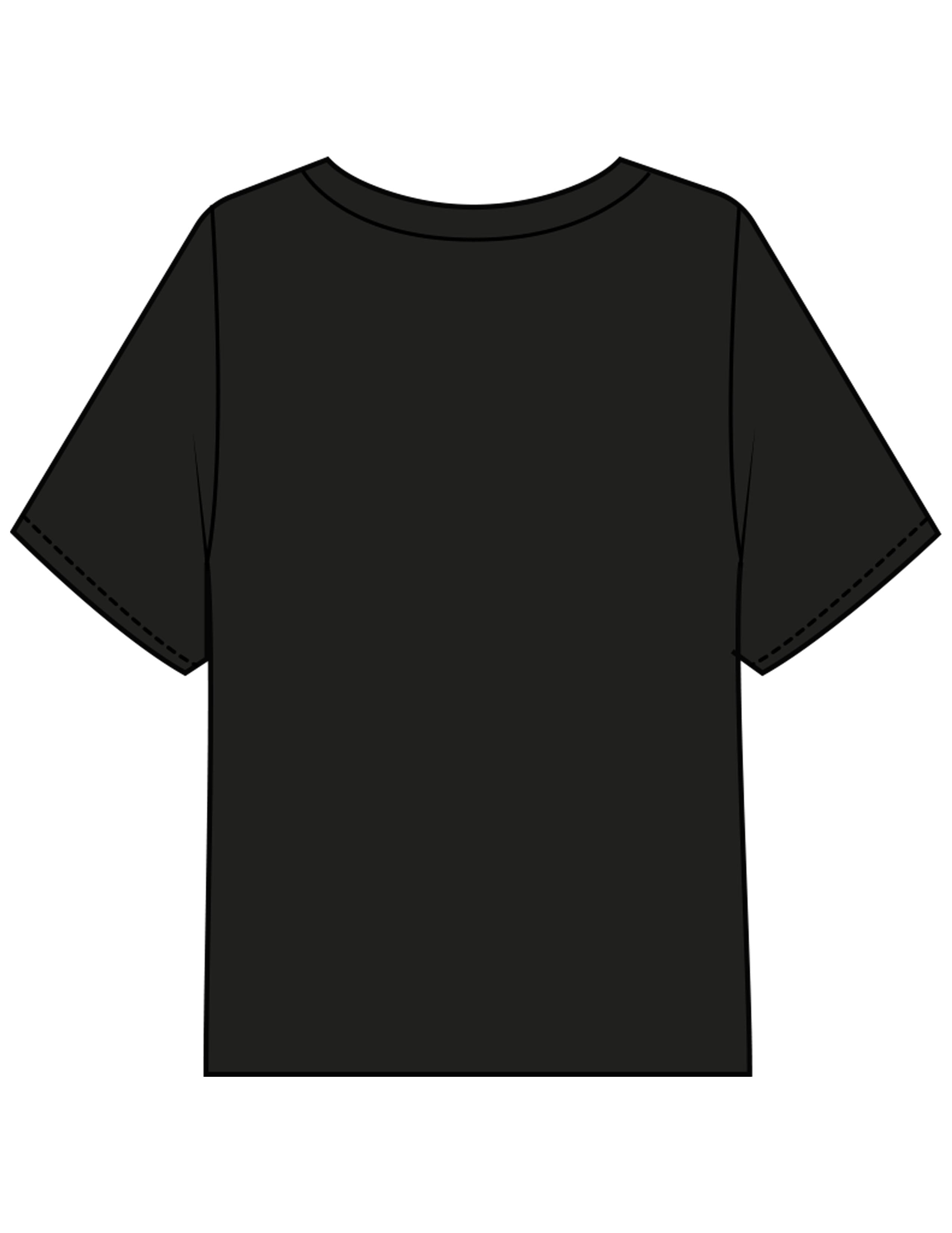 The Midweight Crop Tee - Black - The Stu - Left Chest - Printed - Tone on Tone