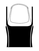 The Piped Tank - Black - SWS - Center Chest Stacked - Printed - Full Color
