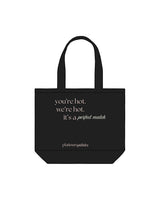 The Tote Bag - Black - Platinum Pilates - Full Front - Printed - Full Color
