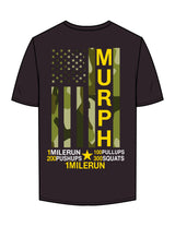 The Mens Tee - Charcoal - Crossfit Trifecta - Center Chest & Full Back - Printed - Full Color