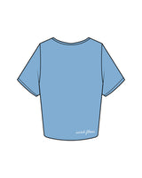The Crop Tee - Carolina - Scorch Fitness - Left Chest & Back Bottom Right - Embroidered - Full Color