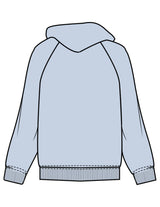 The Mens Hoodie - Powder - Movement With Chels - Center Chest Stacked & Upper Pocket - Printed - Dark Blue