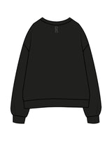 The Mens Crewneck - Black - Revolve Pilates - Center Chest & Back Neckline - Printed - Charcoal