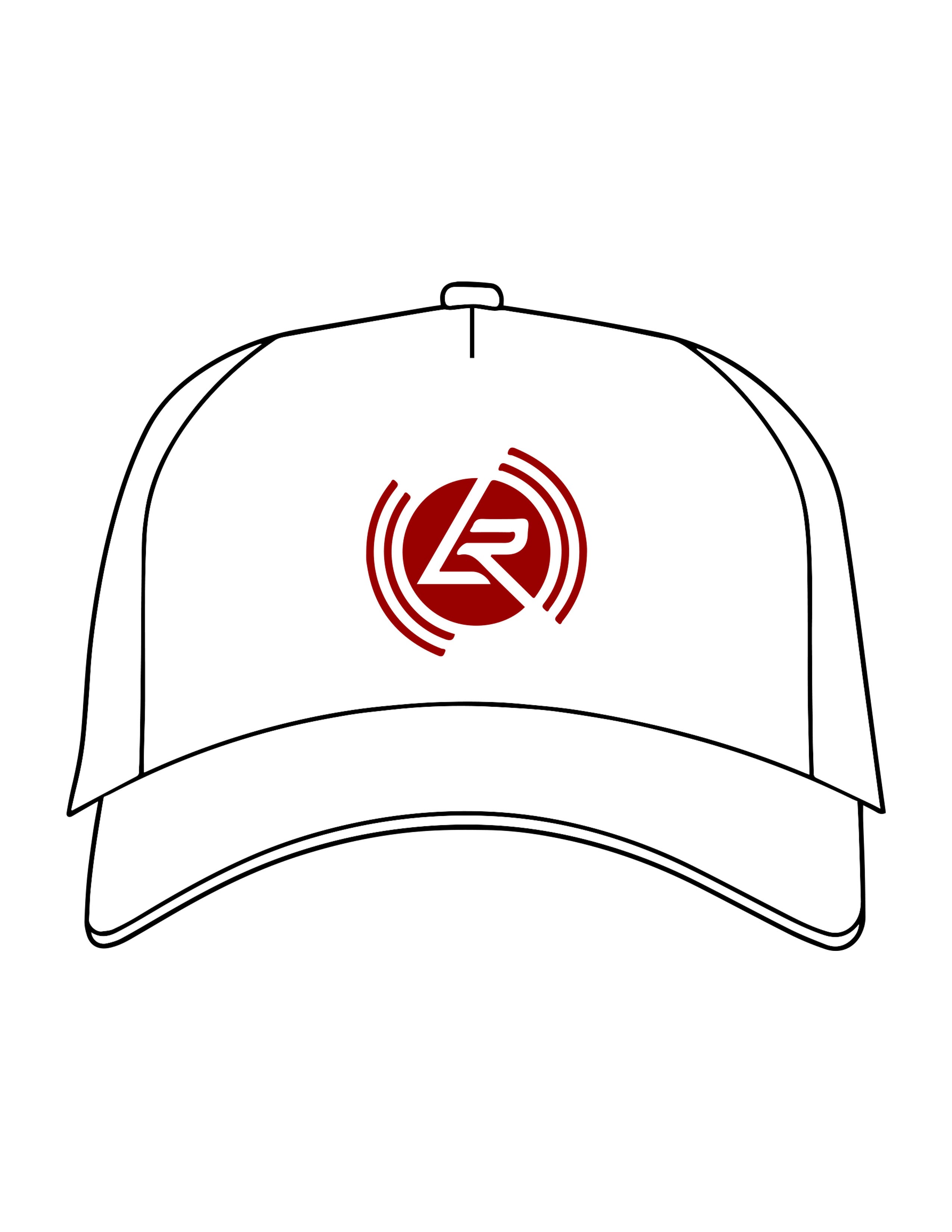 The Dad Hat - White - Lagree Red - Center Crown - EMB - Red