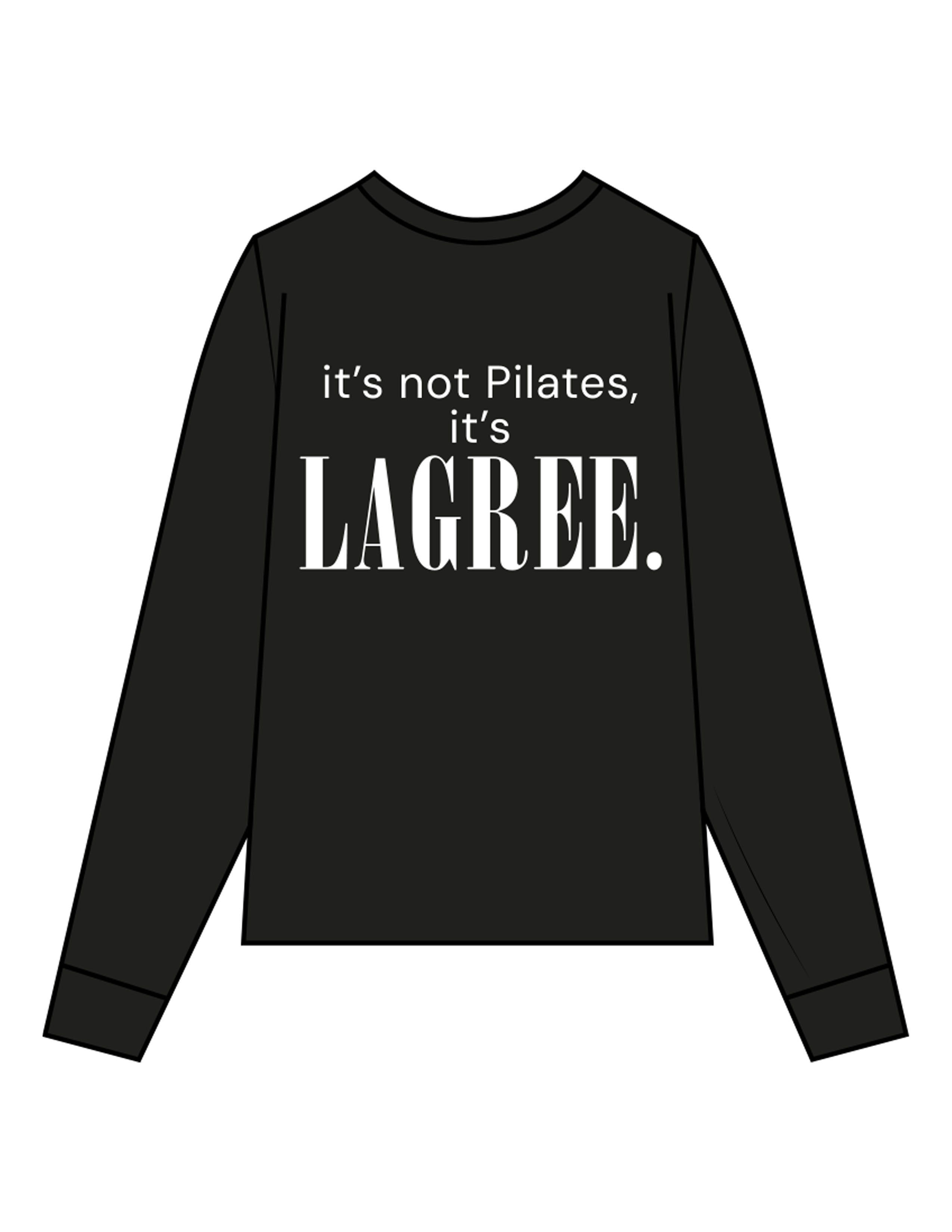THE MENS HEAVYWEIGHT LONG SLEEVE - Black - Studio 205 - Left Chest "205" & Back Stacked - Printed - White