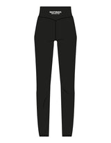 The Basic Legging - Black - Saltvault Location - Back Waistline Location - Printed - White