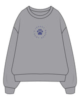 The Mens Crewneck - Heather - LLR - Chest Round - Printed - Gray Blue