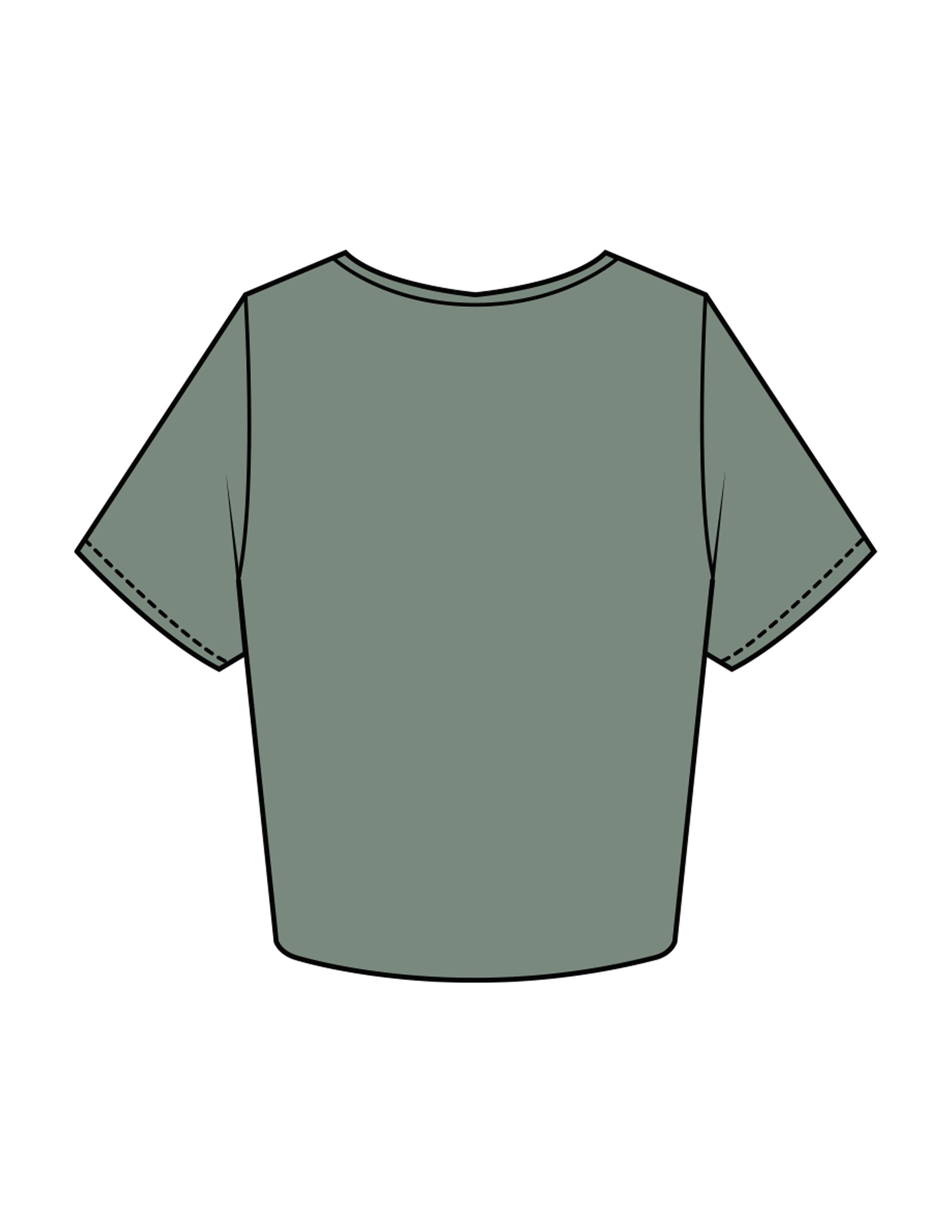 The Crop Tee - Sage - SWS - Center Chest Stacked - Printed - Full Color