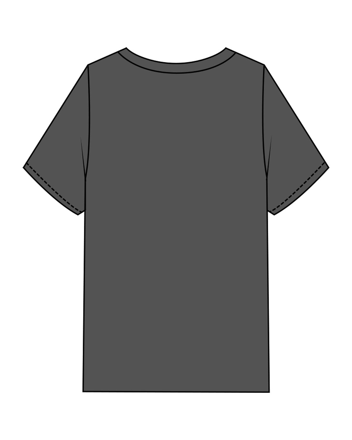 The Mens Heavyweight Tee - Coal Stone - Odyssey Performance - Center Chest Stacked - Printed - White