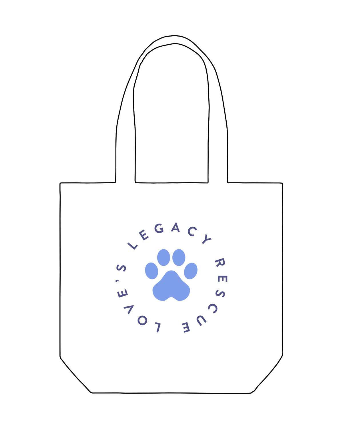 The Promo Tote Bag - White - LLR - Center - Printed - Full Color