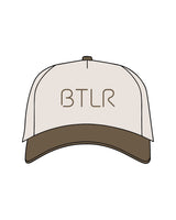 The Canvas Cap - Natural / Walnut - BTLR - Center Crown - Printed - Walnut