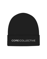 The Beanie - Black - Core Collective - Center - White