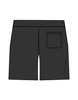 The Mens Sweat Shorts - Washed Black - Sultivate - Left Leg - Printed - White
