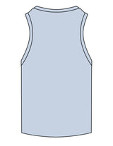 The Ribbed Full Length Tank - Powder - Barnes. The Label - Center Chest - EMB - Sand