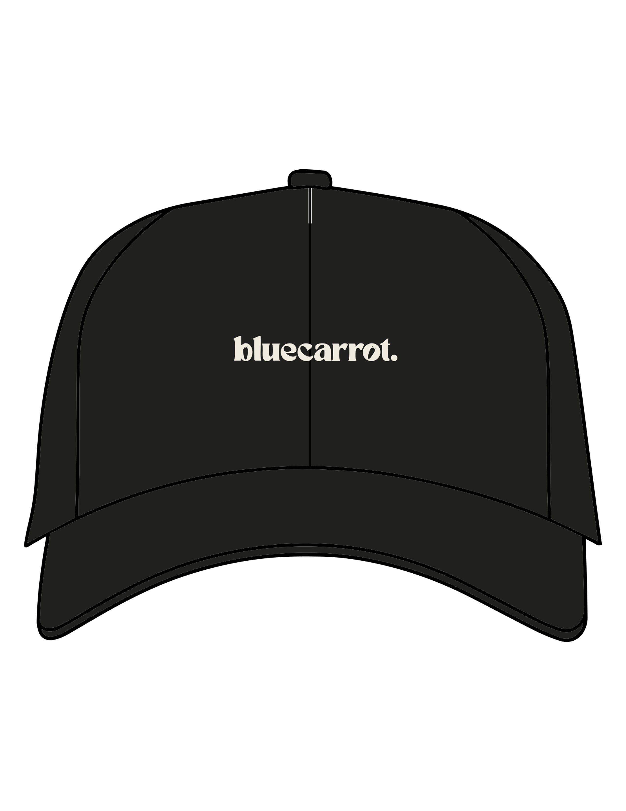 The Dad Hat - Black - BlueCarrot - Center Crown - Embroidered - Off White