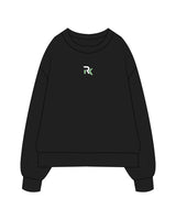 The Mens Heavyweight Crewneck - Black - REKINECTED - Center Chest - Embroidered - Full Color