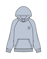 The Womens Hoodie - Powder - MD Hyperbaric - Left Chest & Back Illustration - Printed - Navy