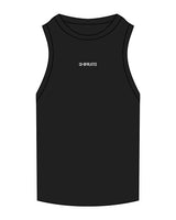 The Ribbed Full Length Tank - Black - Co-Op Pilates - Center Chest - Embroidered White
