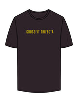 The Mens Tee - Charcoal - Crossfit Trifecta - Center Chest & Full Back - Printed - Full Color