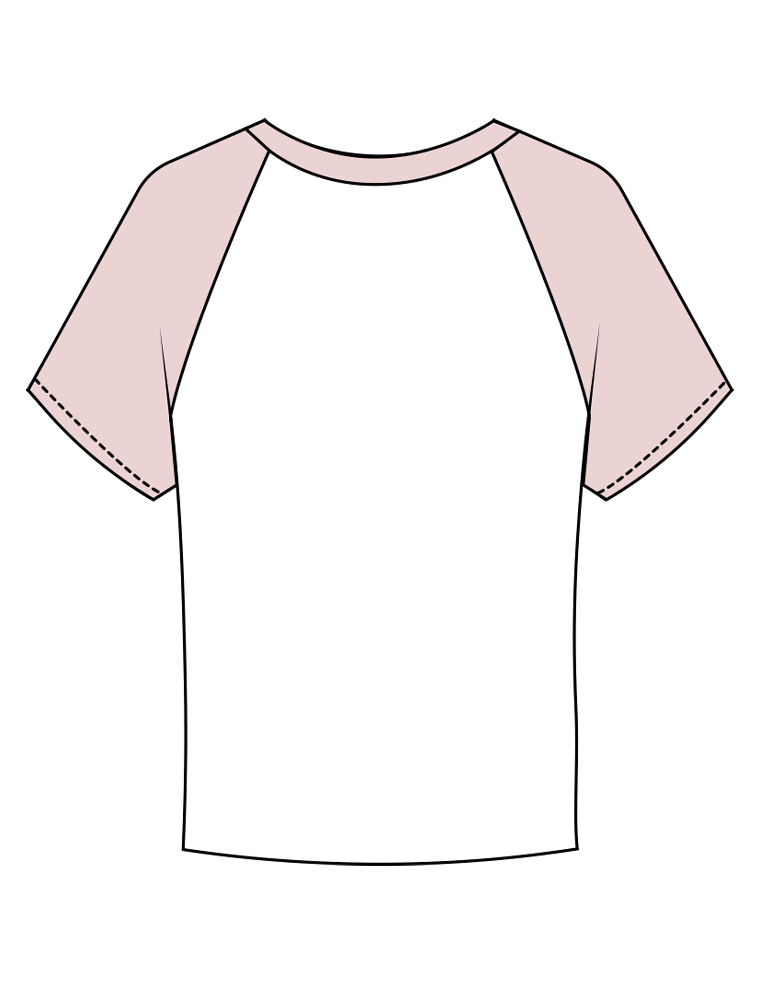 The Micro Rib Baby Tee - White / Pink - Golden Hour - Center Chest Stacked - Printed - Baby Pink