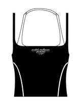 The Piped Tank - Black - SWS - Center Chest Stacked - Printed - Full Color