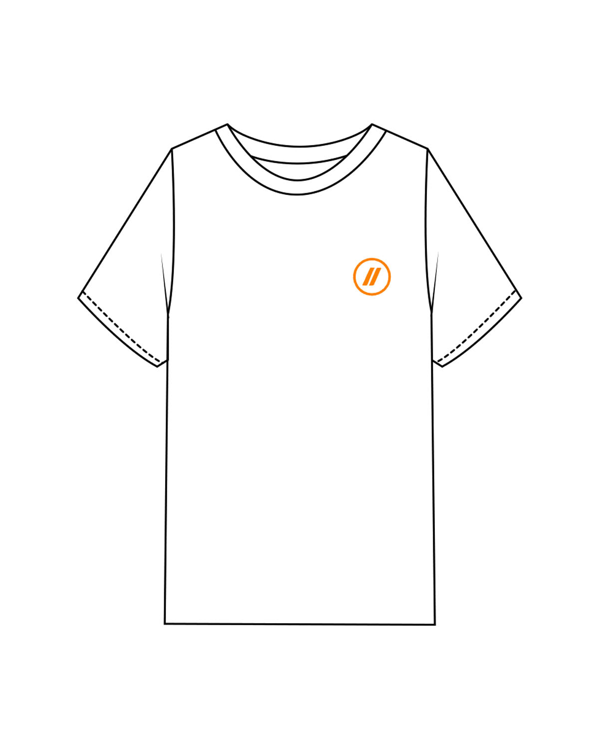 The Mens Heavyweight Tee - White - Blenders - Left Chest & Back "AUSTIN" - Printed - Full Color