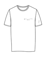 The Womens Tee - White - Neatly - Left Chest & Back Center - Black